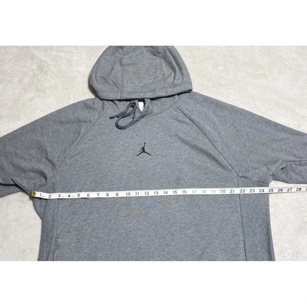 Jordan Sport Hoodie Men's Large Gray Jumpman Logo Dri-Fit Nike